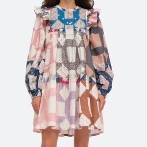 Sea New York patchwork mini dress